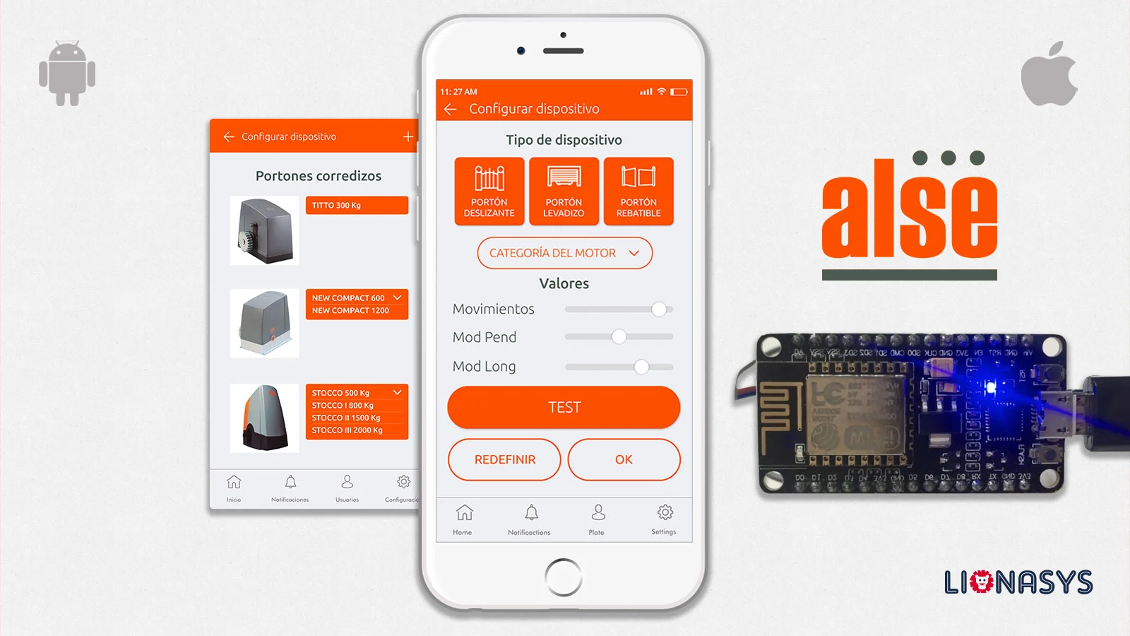 Smart garage door opener system with mobile app interface for US market
